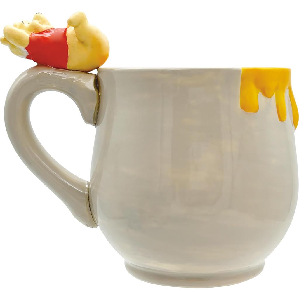 Disney the figure approximately 13 x 8 280 ml SAN4849 "Winnie Pooh" mug, brown, cm, capacity,