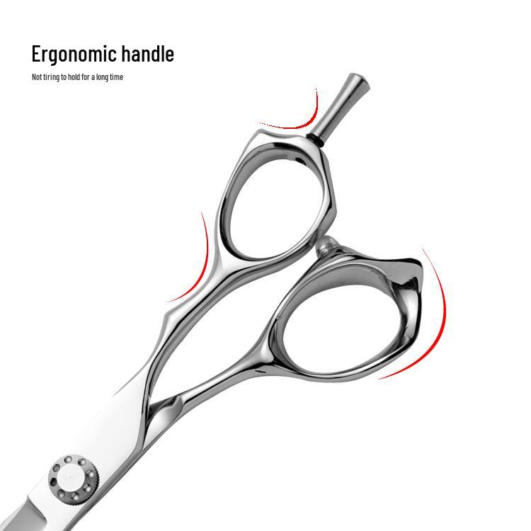 6-Inch 440C Stainless Steel Hairdressing Scissors for Precise Hair Cutting and Bang Trimming