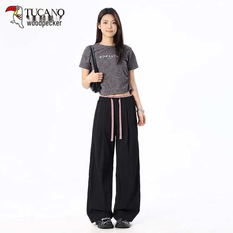 TUCANO Women s Summer Cool Wide-Leg Casual Pants M чёрный