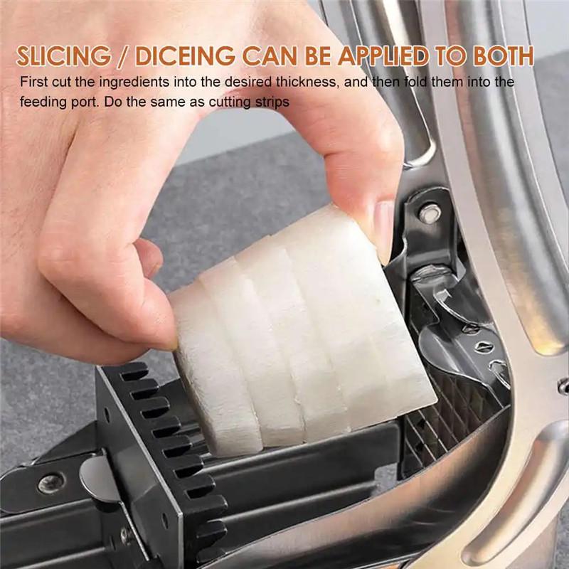 Multifunctional Manual French Fry, Vegetable, and Potato Strip Cutter