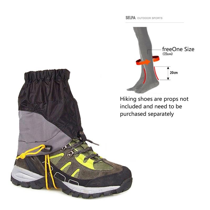 Adjustable Snow Boot Gaiters Waterproof Hiking Leg Gaiters Breathable Shoe Gaiters for Men & Women Warmer Shoes Cover