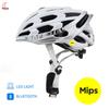 MOON Akıllı Bisiklet Kaskı Yetişkinler İçin Bluetooth LED Arka Işık Mips Sistemi ile MTB Yol Dağ Bisikleti Kaskı Dış Mekan Bisiklet Sürme İçin
