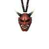 1Pc Hannya Helmet Japanese Oni Charm Hanging Pendant Samurai Car Accessories Auto Ornament Rear View Mirror