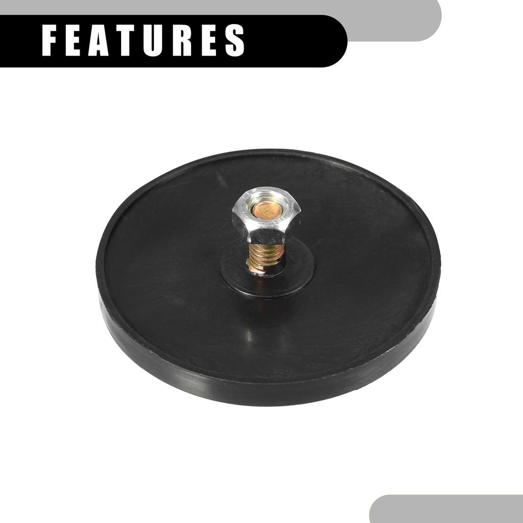 Partuto Set of 6 2.20"x0.31" Universal Reflectors - Round Motorcycle Safety Reflectors for Improved
