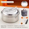 Ruhan 304 Stainless Steel Round 2-Layer Lunch Box