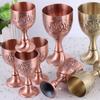 Europeisk Stil Vintage Snidad Vinglas Mini Kalk Pokal Wicca Altare Retro Spådomsprop Buddha Altare Handgjorda Hantverk
