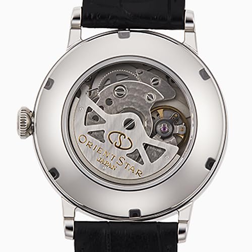 Orient Star RK-AU0002S Men's Elegant Classic Automatic Watch, Made in Japan, with a 2-Year Manufacturer's Warranty, White and Silver