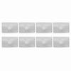8Pcs Car Wind Rain Deflector Channel Stainless Steel Fixing Retaining Clips Fit for HEKO G3