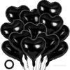 12Pcs Love Decoration Heart Foil Balloons 18 inch Wedding Engagement Party Decor  Valentines Day