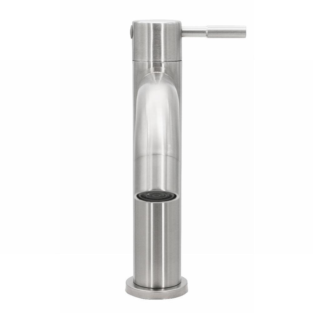 Rubinetto per Bagno Rubinetto per Lavabo Acqua Fredda Argento Spazzolato