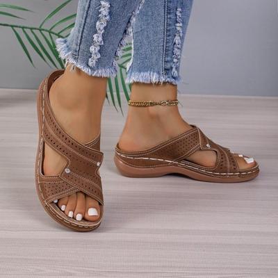Large Size Wedge Slippers Women's Summer Explosion Light Outer Slippers Women