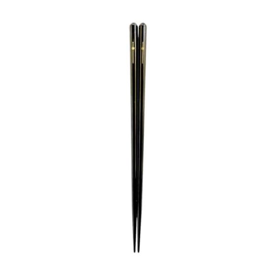Ishida Issou Kanzashi Musubi 23cm Chopsticks - Japanese Style, Gold Leaf, Natural Wood, Lacquer Finish