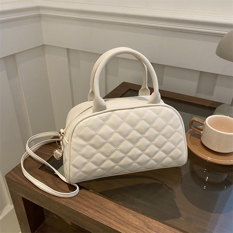 Rautenstickgarn Mode Schulter Messenger Bag Damen Frühling Ausländischer Stil Messenger Bag Einfarbig