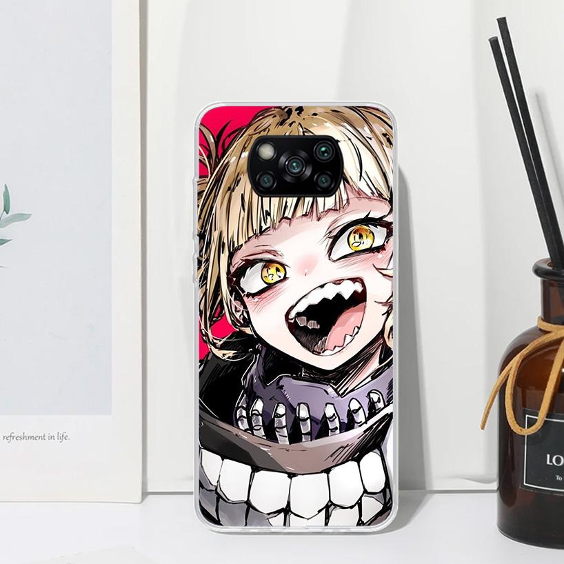 Himiko Toga Waifu Anime MHA Phone Case For Xiaomi Poco X7 X6 X5 M7 M8 Pro F7 Ultra Redmi 15C 15 13C 13 12C 12 10 10C 10A Art Fun
