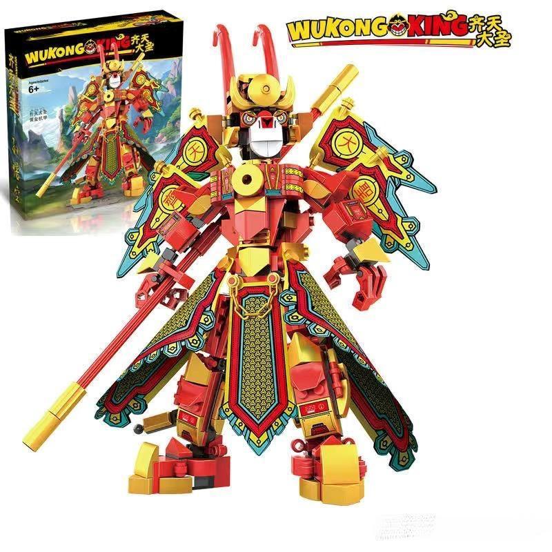 Monkey Kid Series Monkey King Ultra Mech Building Blocks Sun Wukong Mecha Bricks Toys for Boys Gifts