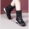 2024 Winter New Thick Snow Boots Plus Fleece Thickened Non-slip Boots Simple Fashion Wedge Heel Women's Shoes Platform Shoes