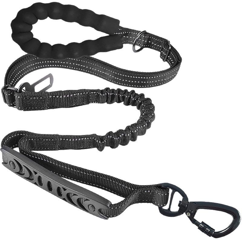 Shock-Absorbing Multi-Function Dog Leash for Large Dogs – Anti-Pull Elastic Design for Walking & Running