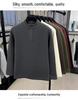 Winter 2025 Herren Plus Samt Verdicktes Sweatshirt - Halbhoher Kragen, Rundhals, Lässige Warme Basisschicht.