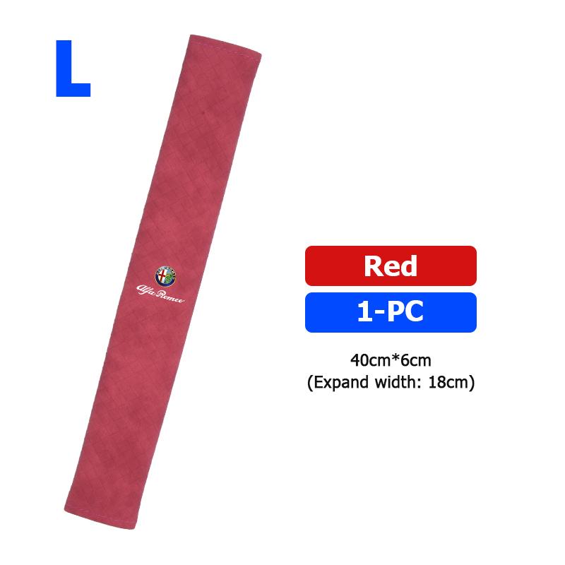 ZNBUA1 Car Safety Seat Belt Shoulder Breathable Protection Padding Pad For Alfa Romeo Giulietta GT 159 147 156 Mito Brera Giulia Spider