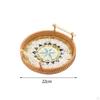 Chic Wicker Serving Tray for Entertaining - Stylish Platter Modern Home Decor