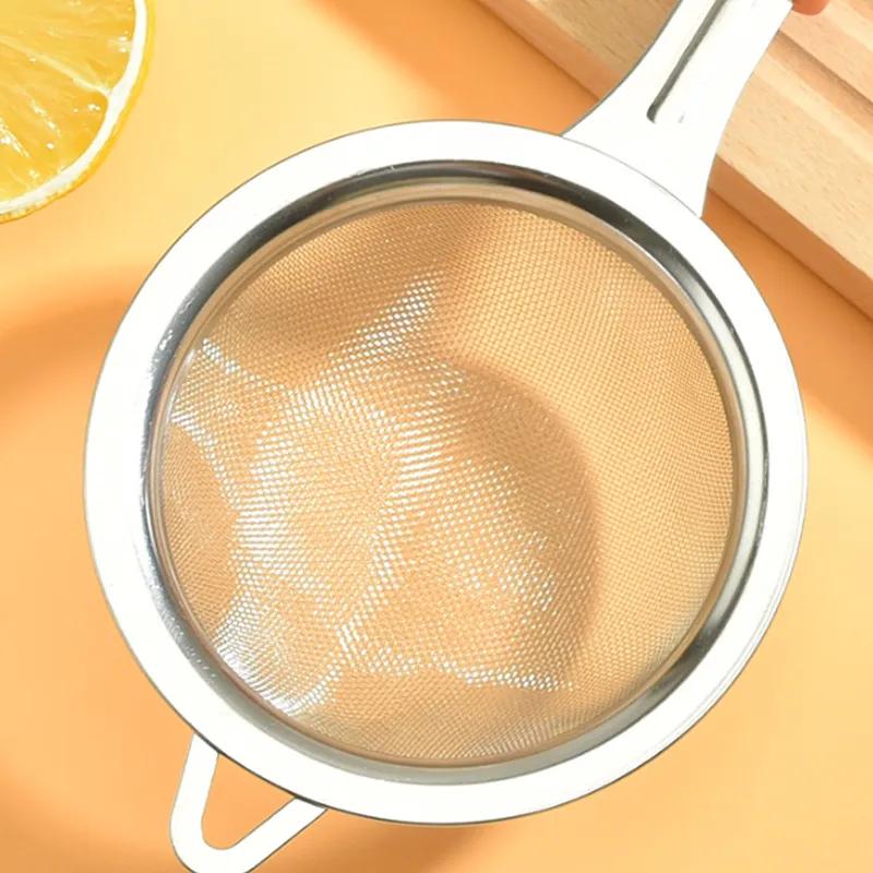 Edelstahl Sieb Filterlöffel Sojamilchlöffel Babynahrung Filter Sieb Saftfilter Küchenfilter Mehlsieb YLE259