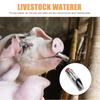 10pcs Small Multi-purposes Pigs Drinking Nozzle Water Feeder Waterer Automatic Pigs Waterer Pigs Drinking Tools