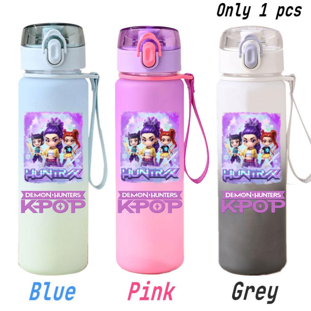 For KPOP Cup 750ML Bottle Portable Sports Kpop Plastic Anime Gradient Drinking Direct Drinking Water Cup Gourd Container