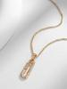 Handcrafted Carabiner Pendant Necklace with Crystal Accents Stylish Unique Design Durable Chain for Everyday Wear and Layering Accessories