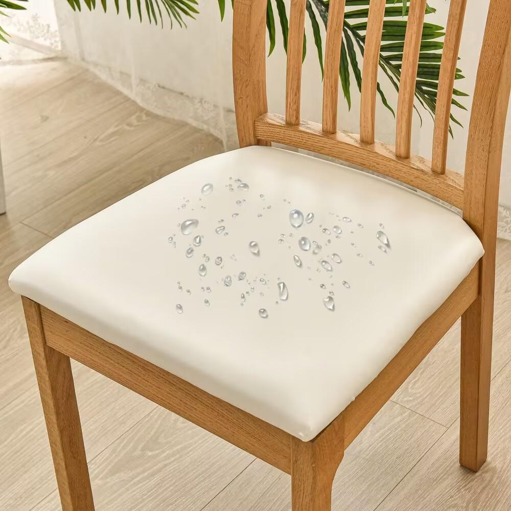 1PC Fashion Chair Cover PU Leather Waterproof Oilproof Cushion Covers Chair Protecotor Home Supplies
