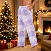 Men's Cozy Pajama Pants with Christmas Print for Holiday Lounging and Sleep