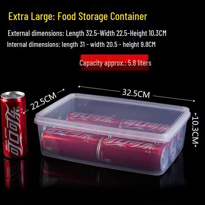ZISIZ Transparent Food Storage Container