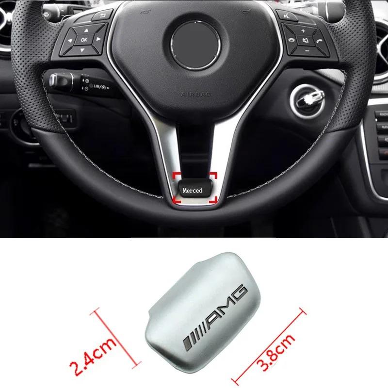 2025 Hot Car Emblem Steering Wheel Decoration Badge Sticker For Mercedes Benz AMG W206 W204 W205 W212 W213 W221 W222 W223 W251 W