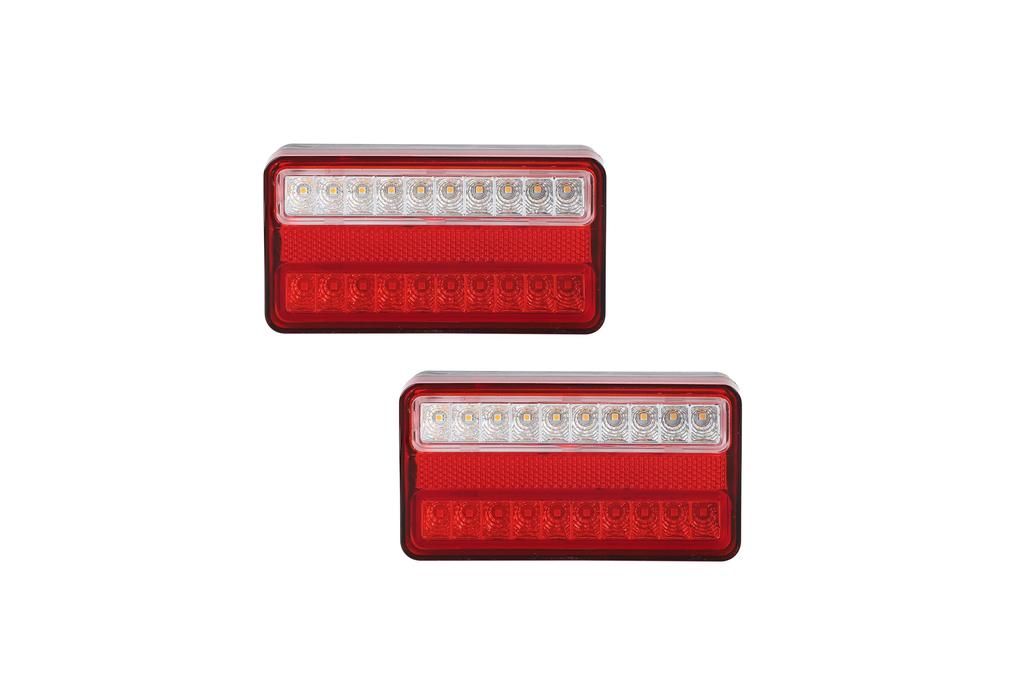 New self [Set of 2] LED Tail Lamp, 20 Row High Brightness, 12 V/24