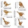 New Rustic Style Metal Birds Statue Ornament Sculpture Metal Bird Ornament Metal Outdoor Garden Decor Lawn