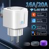Wifi Smart Socket Eu16A/20A Smart Plug With Power Monitoring Smart Life App Remote Control Support Google Assistant Alex