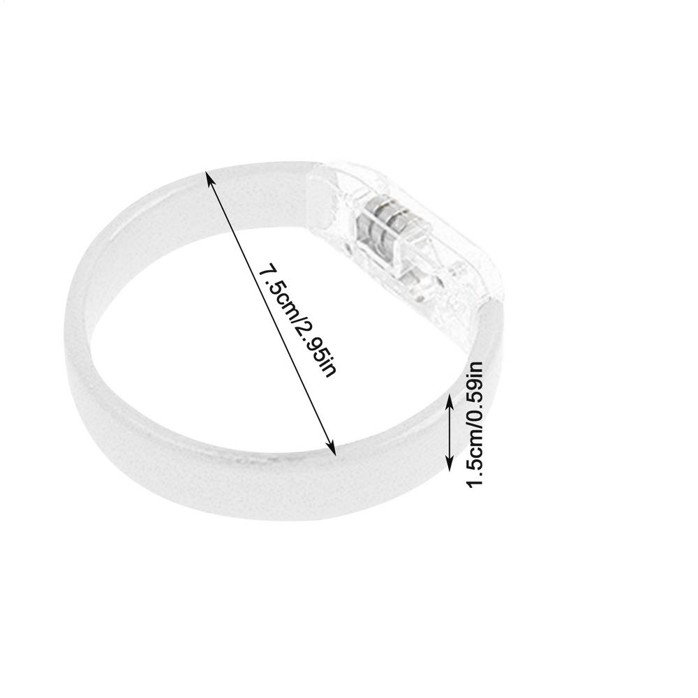 1pc LED Glow Bangle Bracelet Gathering Queue Luminous Flash Bracelet Concert Birthday Halloween Party Decoration