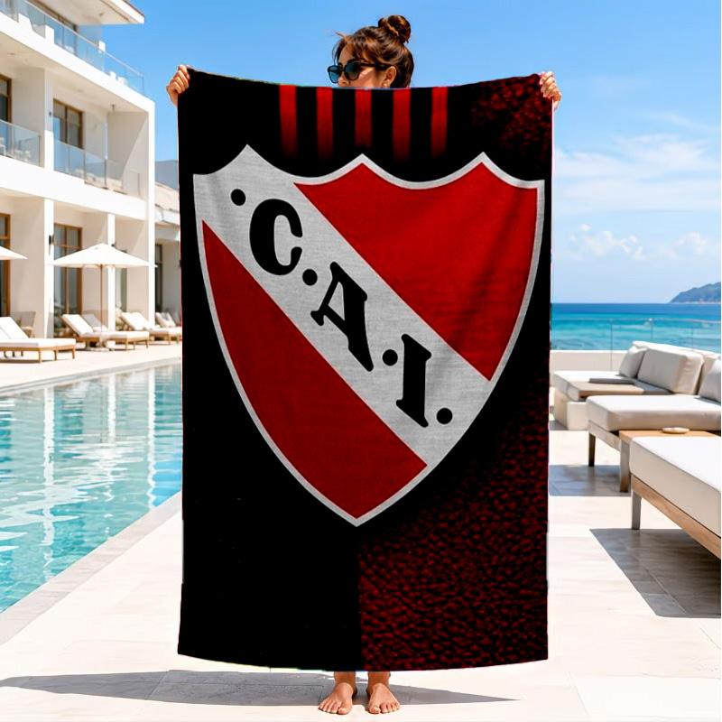 Club Atletico Independiente Beach Towel, Quick-drying, Easy to Care for, Suitable for Both Fitness and Beach Vacations,Sports Essential