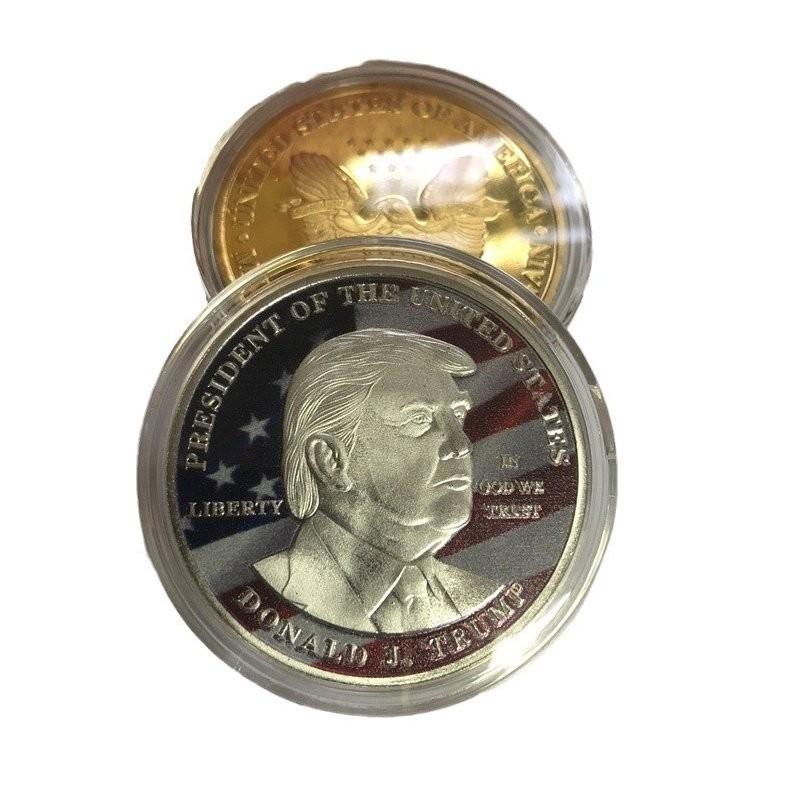 

Монета Дональда Трампа Вызов Металлическая Монета Президента Соединенных Штатов Памятная серебряный