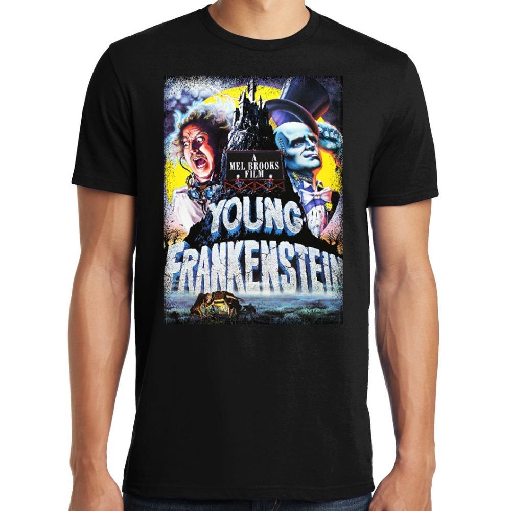 Young Frankenstein T-Shirt Men Mel Brooks Classic Comedy Horror Movie Graphic Short Sleeve Ove
