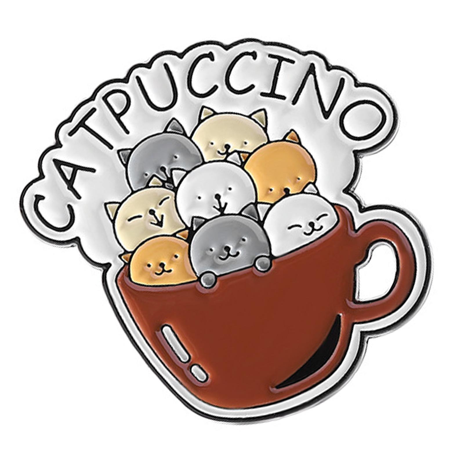 

Playful Alphabet Cat Design Enamel Brooch Lightweight Durable Alloy Pet Accessory Lapel Pin Charms For Pets Lovers B