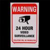 5pcs 24H Video Camera System Security Warning Sign Sticker Creative Sticker