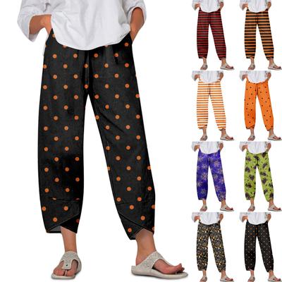 Women's Pants With Pockets Casual Trousers Pants For Women Summer Casual Wide Leg Elastic Waist Pants With Pockets