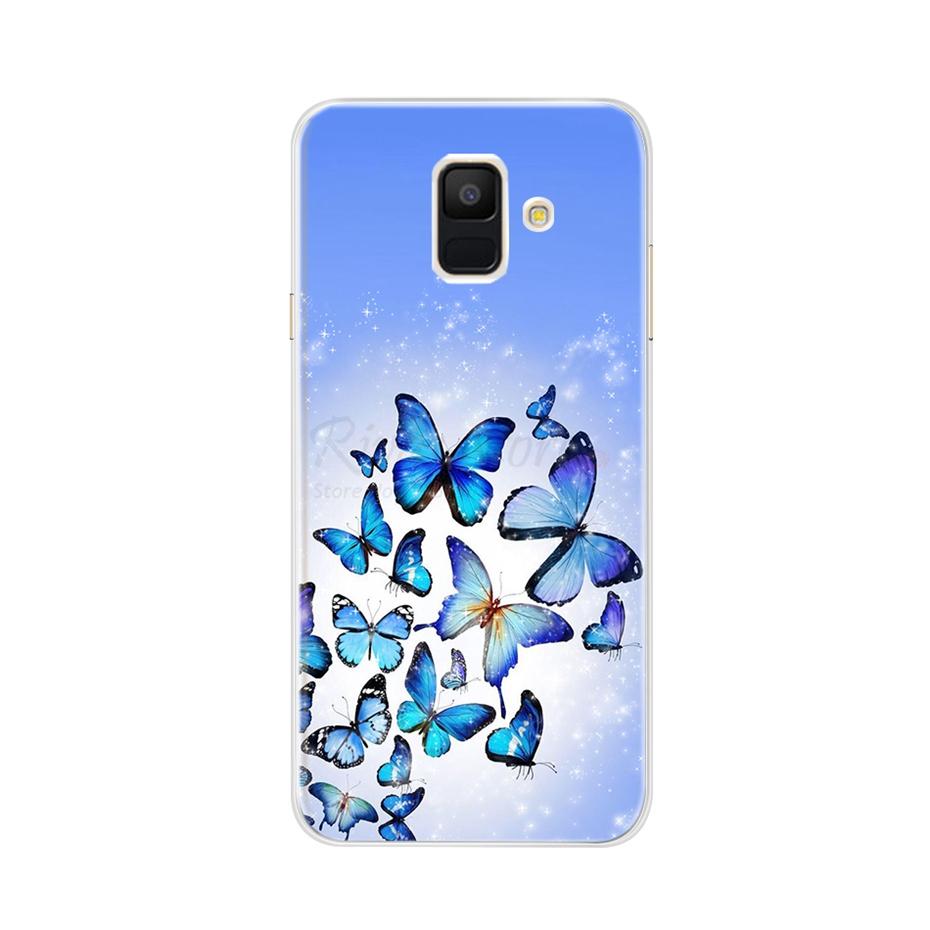 Case For Samsung Galaxy A6 2018 Transparent Cartoon Soft TPU Silicone Phone Cases Back Cover For Samsung Galaxy A6 A 6 Plus 2018