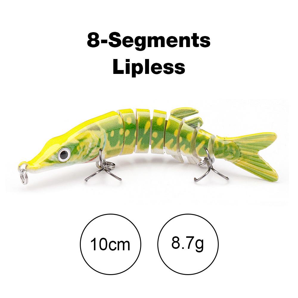 10cm/12.5cm Pike Wobblers for Fishing Artificial Bait Hard Multi Jointed Swimbait Crankbait Lifelike Fishing Lure Tackle