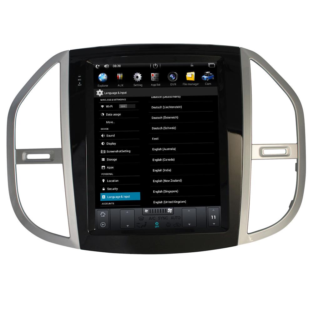 Bluetooth MP5 Player with Wireless CarPlay for 2016 VITO Metris - Smart Central Control Screen