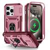 Custodia per iPhone 15 14 13 12 11 Pro XS Max XR 8 7 Plus fotocamera scorrevole grado militare protezione armatura rotazione di 360 gradi armatura copertura