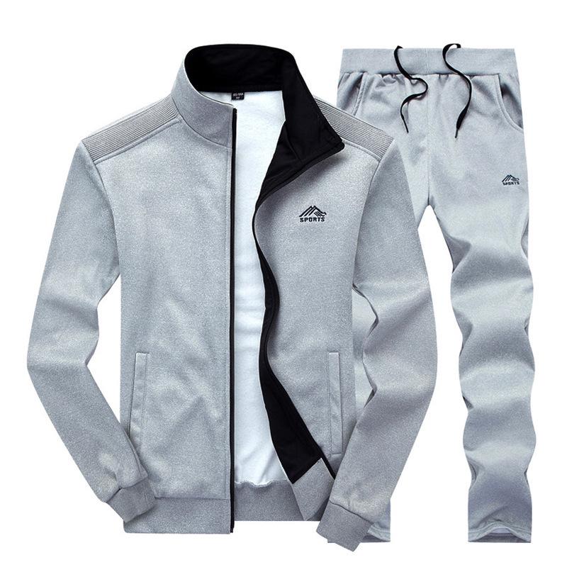 Conjunto de Suéter Deportivo Casual de Manga Larga para Jóvenes - Primavera/Otoño