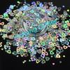Christmas Decoration Hollow Heart Glitter Cosmetic Grade Shaped Glitter Powder for Make-up Nail Party Decoration Tumbler