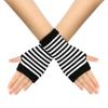 Spring and summer cotton gloves, half-finger sports dew gloves, knitted short men's and women's autumn and winter thin DIY arm cover