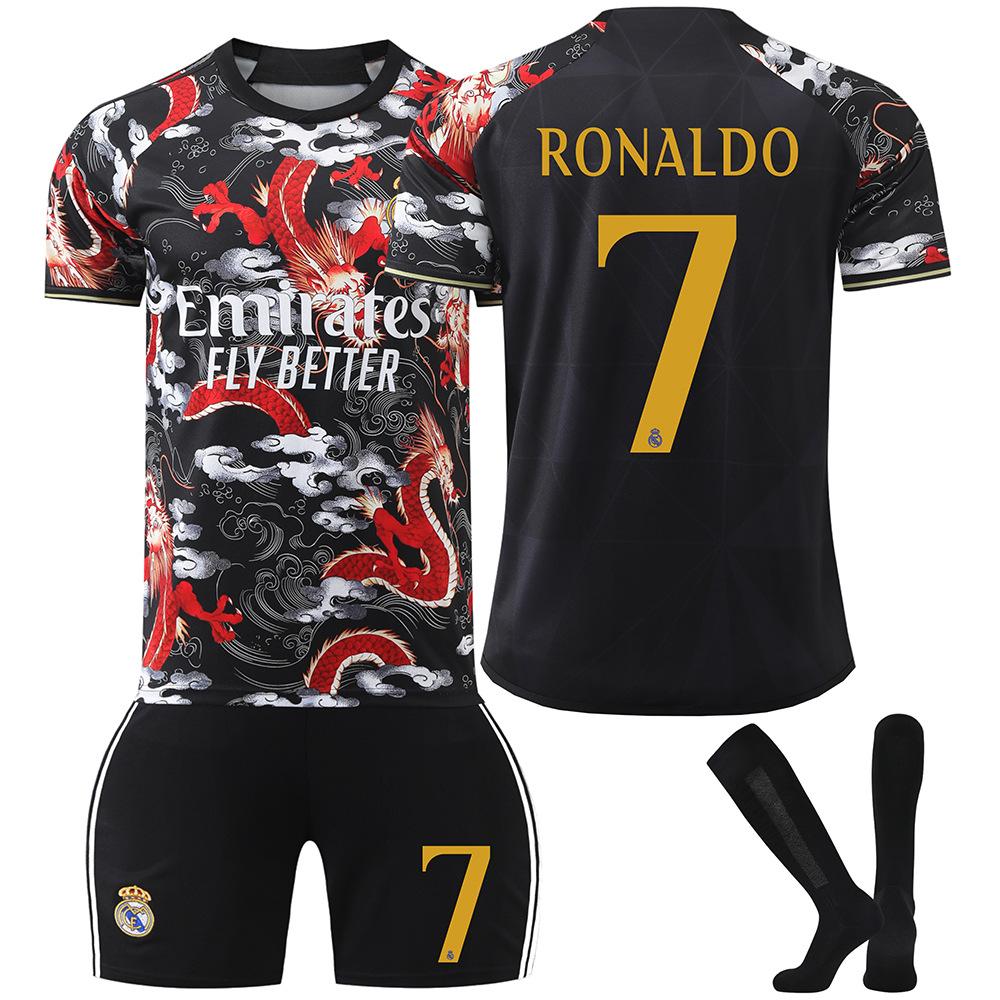25 Real Madrid Pūķa Raksts Melns